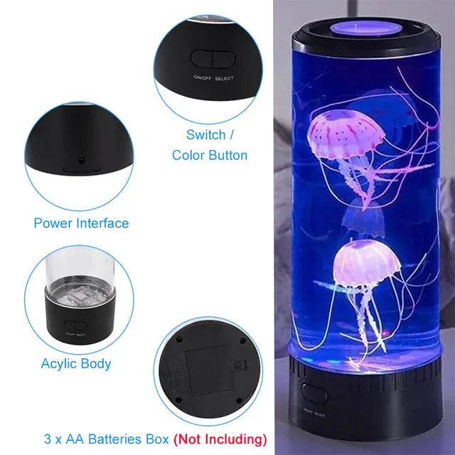 Aquatic Jellyfish Desktop Lamp